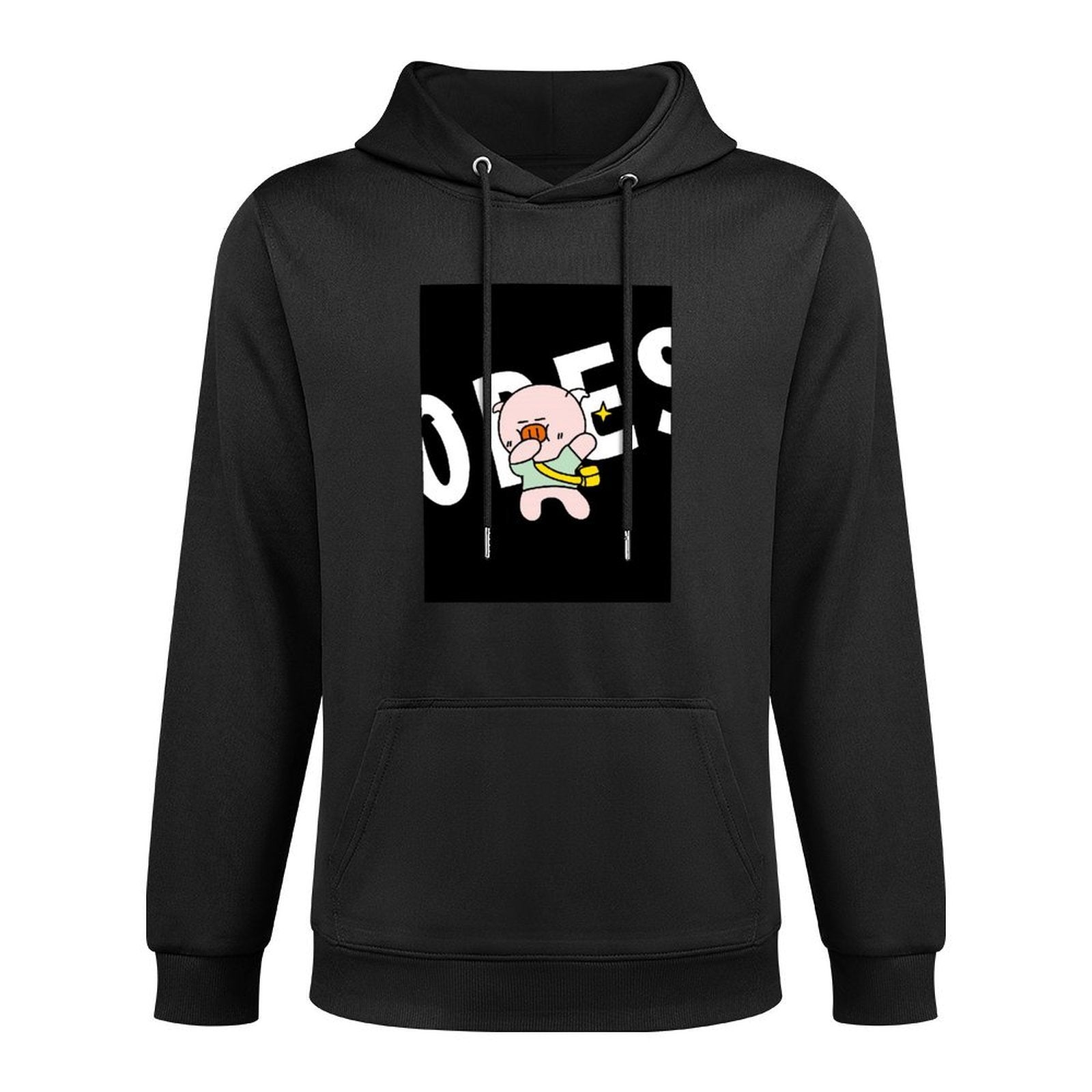 Easy-Care Sleek Front Graphic Hoodies